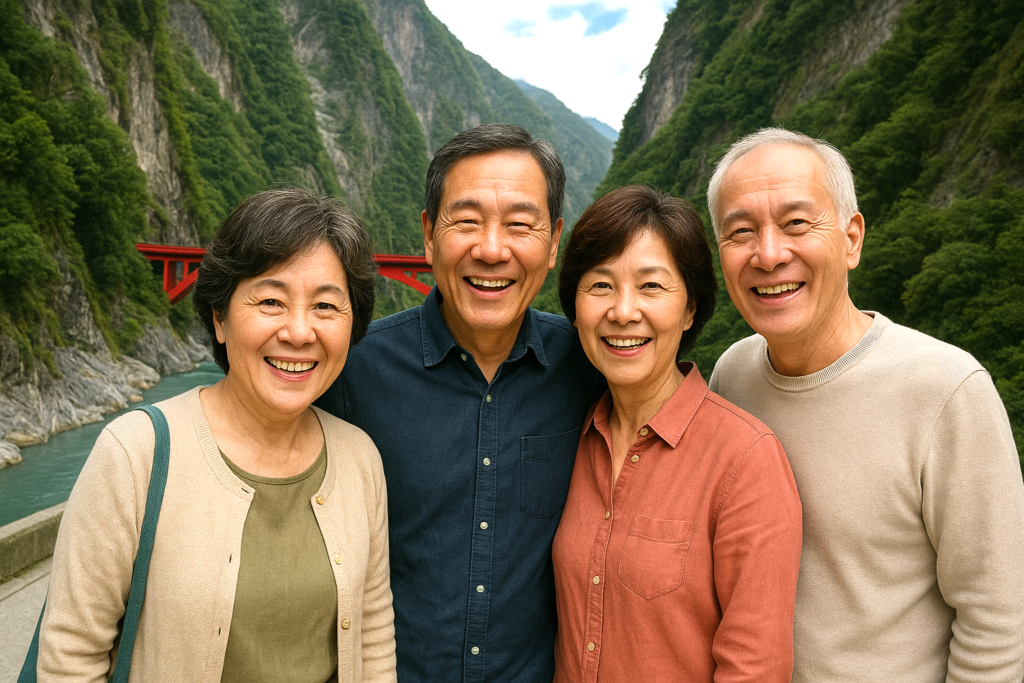 團旅小故事《迷路的阿姨與熱心的旅伴》 ChatGPT Image 2025年4月18日 下午06 21 17